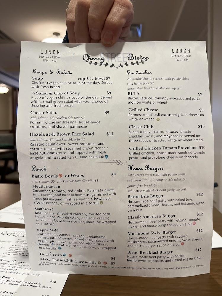 Cherry Street Bistro Menu image 4